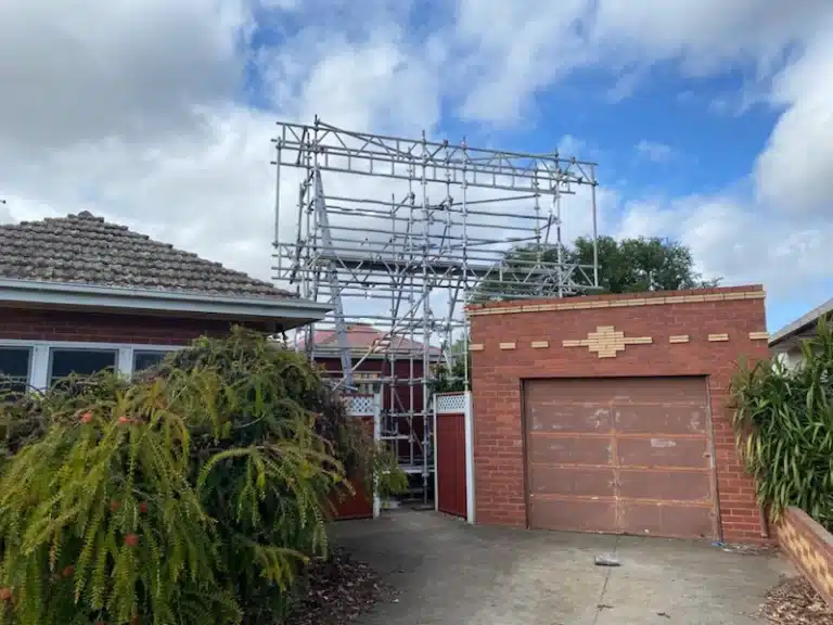 Scaffolding-Hire service scaffolding extension a Residential House Project (2) located in Melbourne, Australia
